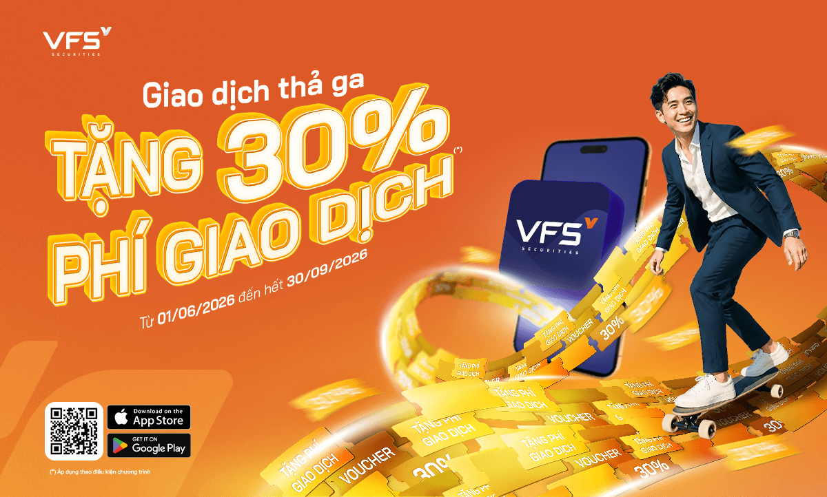 CHƯƠNG TRÌNH ƯU ĐÃI: TẶNG PHÍ GIAO DỊCH CHỨNG KHOÁN DÀNH CHO KHÁCH HÀNG VFS