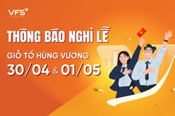 THÔNG BÁO NGHỈ LỄ GIỖ TỔ HÙNG VƯƠNG, NGÀY THỐNG NHẤT ĐẤT NƯỚC 30/4 VÀ NGÀY QUỐC TẾ LAO ĐỘNG 1/5 2026