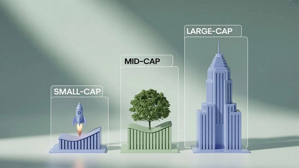Vốn hóa được phân loại thành Large Cap, Mid Cap và Small Cap